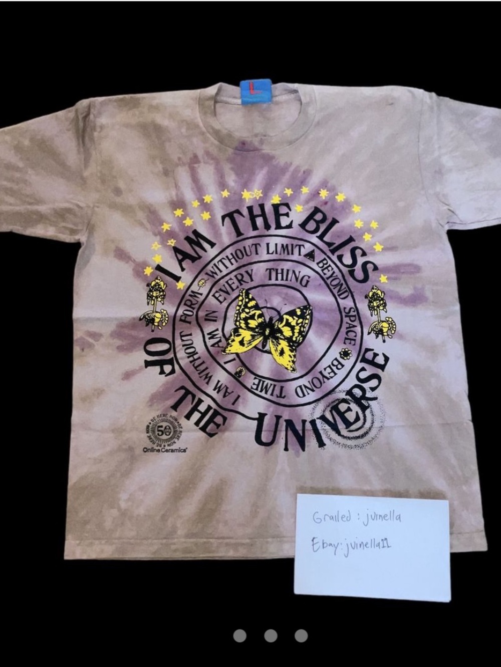 Online Ceramics Ram Dass Tie-Dye Bliss Crewneck Tee RARE